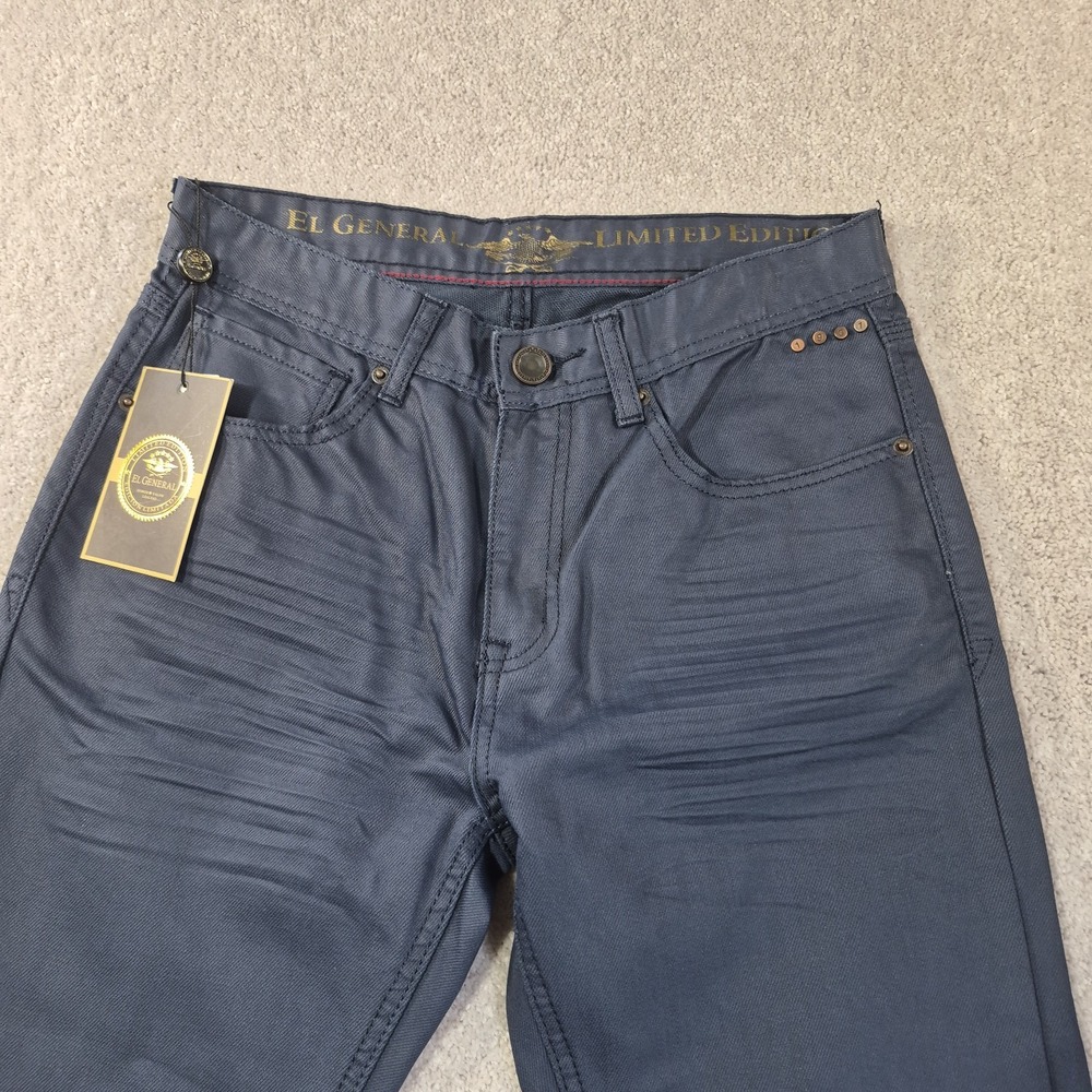 El General Limited Edition straight leg Mens Jeans BLUE Color Size 30x29 NWT